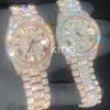 SuperClone Ap Diamond Diamonds Watch Pass Test Movimento al quarzo vvs Iced Out Sapphire Moissanite Diamond Watch Out Orologio Orologio da uomo Automatico di alta qualità I58