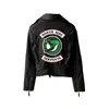 Chaquetas de mujer 2024 Riverdale PU Impreso Southside Serpents Chaqueta Mujer Serpent Streetwear Cuero