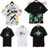 T-shirt pour hommes Graffiti Tees Palms Palmangel City Designer Limited Lettre à jet d'encre Impression Femmes Voilier à manches courtes Casual Hip Hop T-shirts DNGR