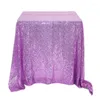 Tableau de table rose or rectangulaire couverture paillette paillette de mariage de mariage décor de maison à la maison café multipolaire pour le salon