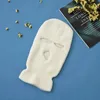 Cylling Caps Maski 3-dołkowe BALACLAVA KNITED HATS Cosplay Ninja taktyczna pełna okładka twarzy unisex zima ciepłe maska ​​narciarska solidne czapki czapki czapki