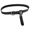 Cinturones Knight Cinturón de cuero de PU en relieve Longitud ajustable Perfecto para entusiastas de la moda e individuos con gusto único Dropship