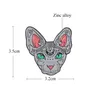 Broches, broches Nouvelle Arrivée Gris Alliage Dessin Animé Lynx Chat Broche Chemise Denim Collier Animal Broches Pour Femmes Badge Sac À Dos Sac Chapeau Dhzre