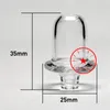 Dernier Transparent Pyrex Verre Épais Bulle Carb Cap Filtre Chapeau Clous Dabber Bongs Plates-formes Pétrolières Fumer Pipe À Eau À La Main Banger Bong Bol Accessoires DHL