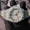 Uomini di lusso Ap Diamond Diamonds Watch Pass Test Movimento al quarzo vvs Iced Out Sapphire 4JPA 2023 Orologio da polso 2023 personalizzazione dell'orologio con diamanti in pietra può essere automatico