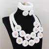 Dudo African Jewelry Set Nigerian Wedding Choker White Jewellery Set For Bridal Women Balls New Designs Free Shipping