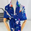 130cm New Floral Horse Imitation Silk Wool Handmade Curling Winter Warm Large Kerchief Shawl Scarfs