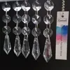 Chandelier Crystal Camal 5Pcs 37mm Icicle Prism Pendant Part Bead Garland SunCatcher Hanging Lamp Lighting Party Home Decoration