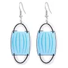 Dangle & Chandelier New Designer Fashion Pu Leather Earrings For Women Toilet Paper Mask Print Dangle Drop Creative Persona Dhgarden Dhtnk