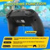 Gamepads iine samurai czarny kontroler budzenie bezprzewodowego Bluetooth Autofire Pro kompatybilny z Nintendo Switch