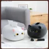 Tissue Boxes Napkins Kawaii Cat Tissue Box Desktop Toilet Paper Holder Kitchen Napkin Storage Box Wc Paper Container Nordic Style Home Decoration Q240222