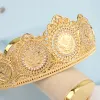 Jewelry The Latest Female Crown Turkish Coins Goldplated Crown Copperplated 18K Gold Muslim Jewelry Does Not Fade Wedding Accessories