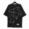 Designer Luxo Palmes Anjos Camisa Mens Mulheres Coconut Tree Casal Manga Curta Camiseta Padrão Inkjet Graffiti Carta Impressão Moda Casual Camiseta Tops