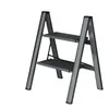 Decorative Figurines Multifunctional Folding Ladder Aluminum Alloy High Stools Kitchen Load-bearing 300kg Step Chair Widen 3