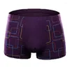 Underpants Mens Boxer Shorts Modal Underwear Breathable Boxers Sexy Striped Bamboo Fiber Panties Male Underwears Plus Size L-5XL