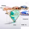 Charms Neue Ankunft Mix Farben DIY Herz Kristall Facettierte Baumeln Charms Für Halskette Armband Transparent Glas Anhänger Schmuck Zugang Dhwck
