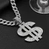 Populära personlighetstillbehör dollar hänge halsband Hip Hop herrkedja hänge par hundra mode krage halsband