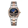 ساعة معصم الشعاب المرجانية Tiger/RT Fashion Womens Watch Diamonds Bezel Stainless Steel Most