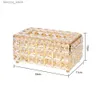 Tissue Boxes Napkins Napkin Dispenser Square Crystal Cube European-style Tissue Box Bedroom Office Hotel Cafe Coffee Bar Napkin Box Q240222