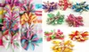 Hundkläder 310pc/lot Holiday Pet Ribbon Flower Green Hair By Tie Bowknot Dogs Accessories Grooming Products KH112