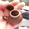 TEA SINTERS SILE Teapot Filtr Kształt Bezpieczne czyszczenie infuzora wielokrotnego użytku herbatę/kawa herbatę wycieków kuchennych