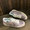 Golden Super Star Sneakers Metallic Casual Buty klasyczne odległe brudne butę wąż skórę obcas