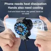 Other Cell Phone Accessories Mobile Radiator Fan Cooling Mute Portable Back Clip Game Play Live Dedicated to Android Phones 240223