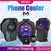 Outros acessórios de telefone celular MEMO Phone Cooler Mobile Gaming Cooling Fan Radiador Cool Heat Dissipador para iPhone Samsung Celular Tablet Game Air Cooler 240222