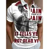 Polos pour hommes Vêtements d'été Polos Streetwear Drapeau Imprimer Casual T-shirt à manches courtes Hommes Turn-Down Col Zipper Tops de bal