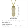 Ожерелья с подвесками в стиле хип-хоп, полные стразы, проложенные Bling Iced Out, подвески для скейтборда, ожерелье для мужчин, рэперские украшения, цвет: золото, серебро