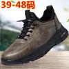 Nouvelles chaussures surdimensionnées pour hommes 45464748 chaussures de sport et de loisirs à chaussures simples chaussures de travail noires chaussures pour hommes à grand pied chaussures en coton en peluche