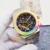 Orologio da uomo di design di lusso con movimento automatico, orologio con display, orologio di alta qualità, dimensioni 42 mm, acciaio inossidabile, movimento trasparente.orologi alla moda