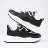 Men Running Shoes Comfort Lace-Up Wear-Resistant Anti-Slip Black Cream-Colored White Shoes Mens Trainers Sports Sneakers GAI