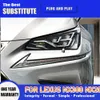 Front Lamp Dayime Running Lights Streamer Turn Signal för Lexus NX200 LED-strålkastarenhet 15-20 Strålkastare Biltillbehör