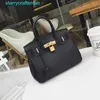 Totes BK Bolsa de couro genuíno Bolsa autêntica de platina Bolsa feminina de couro completo Bolsa portátil de um ombro Crossbody Bolsa grande bolsa feminina 2024 nova moda com logotipo hbYM