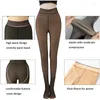 Women Socks Pantyhose Winter Fleece Leggings Stretchy High Waist Slim For Pair With Skirt / Warm Pants