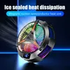 Other Cell Accessories X42 Phone Magnetic Cooling Fan for Dedicated Tablets Radiator LED Display Cooler System Cool Heat Sink for Ipad 240222