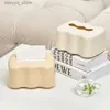 Tissue Boxes Napkins Nordic Decorative Tissue Box Household Dorm Bathroom Paper Holder Cute Coffee Table Bedside Napkin Tissue Dispenser with Spring Q240222