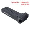 アクセサリLIMSKEY SG906 PROスペアバッテリーGPSドローンセルフスタビリゼーションジンバル7.4V 2800 MAH 3400MAHバッテリーブラシレスクアッドコプタードローン