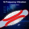 male sex toy Masturbateurs Shell Trainer Aspiration Magnétique Charge Avion Tasse Mâle Double Moteur Masturbation Outil Serrant Vibration Produits Pour Adultes