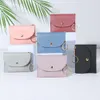 2022 PU Leder Einfache Mini Taschen Kupplungen Mode Frauen Brieftasche Kurze Geldbörsen Nette Haspe Kupplung Karte Geld Tasche Student Münze geldbörse