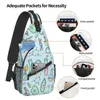 Backpack Casual Biology And Chemistry Crossbody Sling Men Natural Science Studies Shoulder Chest Bag For Camping Biking