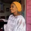 Vêtements ethniques Candy Couleur Head Wraps Musulman Hijab Bonnets Mode Chapeaux Plissé Turban Cap Pour Femmes Africain Auto Geles Aso Oke Headtie