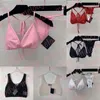 Sexy Triangle Thong Bikinis Lace Up Bra Biquinis Women Hollow Knit Swimwear Swim Wear Beach Clothes Two Pieces Set