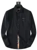 Топ Мужская рубашка Роскошный дизайнер Мужская повседневная облегающая деловая рубашка Классическая мужская классическая рубашка Мужская брендовая рубашка с длинным рукавом Fashion Fall S-3XL 915871113