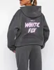 Designer Tracksuit White Fox Hoodie Define Dois 2 Peça Set Mulheres Mens Roupas Desportivo Manga Longa Pulôver Com Capuz 12 Coloursspring Outono Wint O409 X6NR