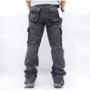 Men's Pants Pantalon Cargo pour hommes décontracté coton multi-poches pantalon tactique militaire salopette armée pantalons droits pantalons longs grande taille 44L2402