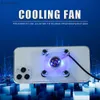Other Cell Phone Accessories Mini Mobile Phone Cooling Fan Radiator Portable USB Charging Game Mute Cooler CellPhone Cool Heat Sink For Tablet And Live 240222