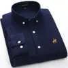 Mens casual polo ralphs long sleeve spring and autumn business cotton Oxford non iron slim Paul formal shirt high quality 8842ess JUR8