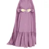 Ropa étnica Abayas para mujeres Turquía Túnica Musulmana Oración Ropa Eid Ramadán Islámico Tradicional Abaya Dubai Kaftan